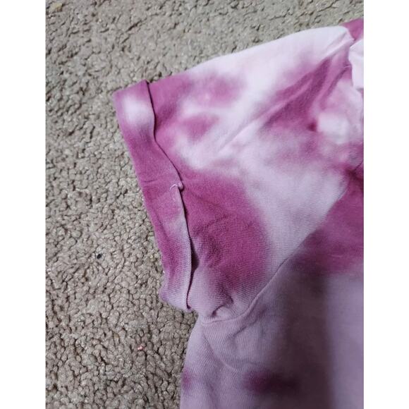 Empyre Juniors Size Small Tie Dye Crop Top T Shirt Snake & Rose - Picture 6 of 6